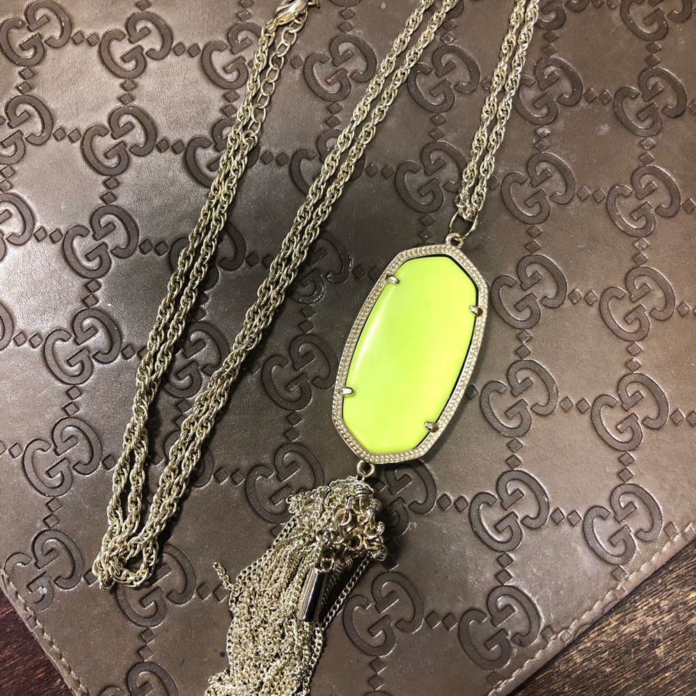 Kendra Scott neon yellow rayne